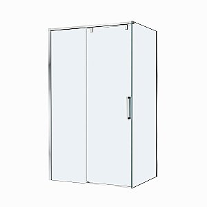 Душевой уголок BelBagno SOFT_CLOSE-1-AH-1 130х100 стекло прозрачное/профиль хром купить в интернет-магазине Sanbest