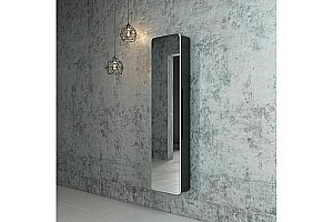 Зеркальный шкаф ART&MAX Lecce 36 AM-Lec-360-1560-1D-DS-F-Nero купить в интернет-магазине сантехники Sanbest