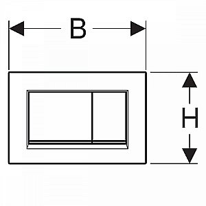Кнопка для инсталляции Geberit Sigma 30 115.883.16.1 купить в интернет-магазине сантехники Sanbest