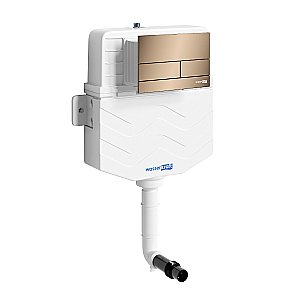 Смывной бачок скрытого монтажа WasserKraft Aller 10TLT.031.ME.RG04 с кнопкой розовое золото купить в интернет-магазине сантехники Sanbest