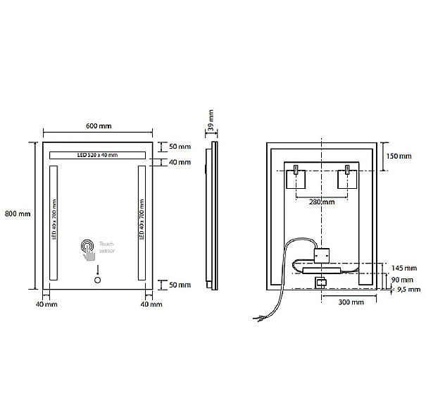 Зеркало Bemeta 101401107 хром в ванную от интернет-магазине сантехники Sanbest