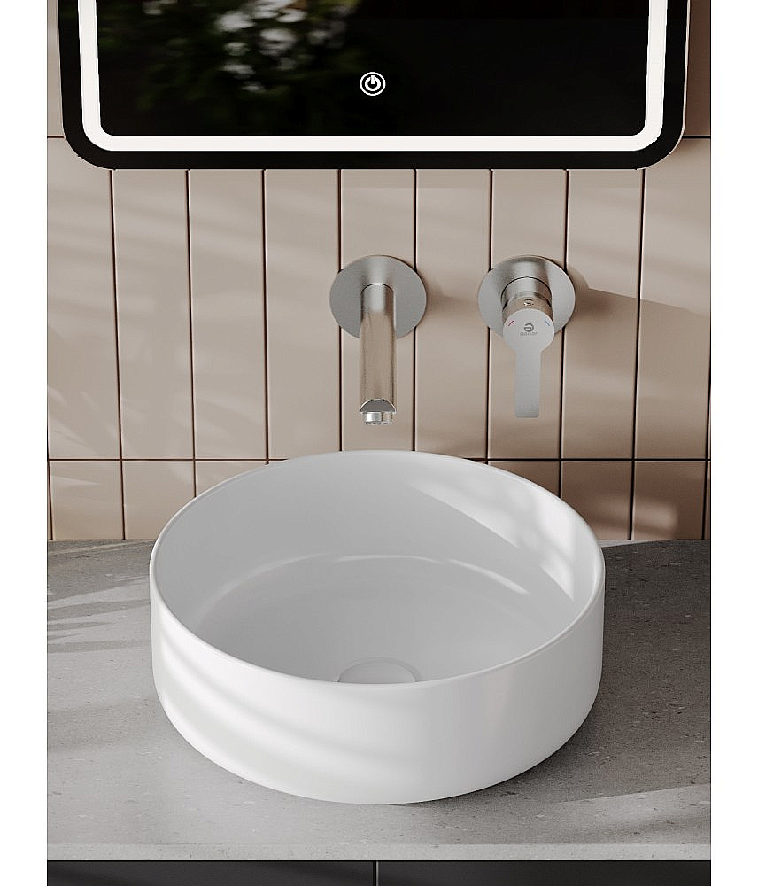 Cмеситель для раковины Agger Easy A3172222 сатин матовый купить в интернет-магазине сантехники Sanbest