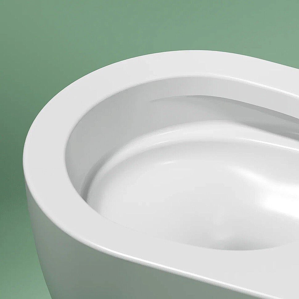 Унитаз подвесной Ceramica Nova Modena CN6063MW безободковый, с крышкой микролифт, белый матовый купить в интернет-магазине Sanbest