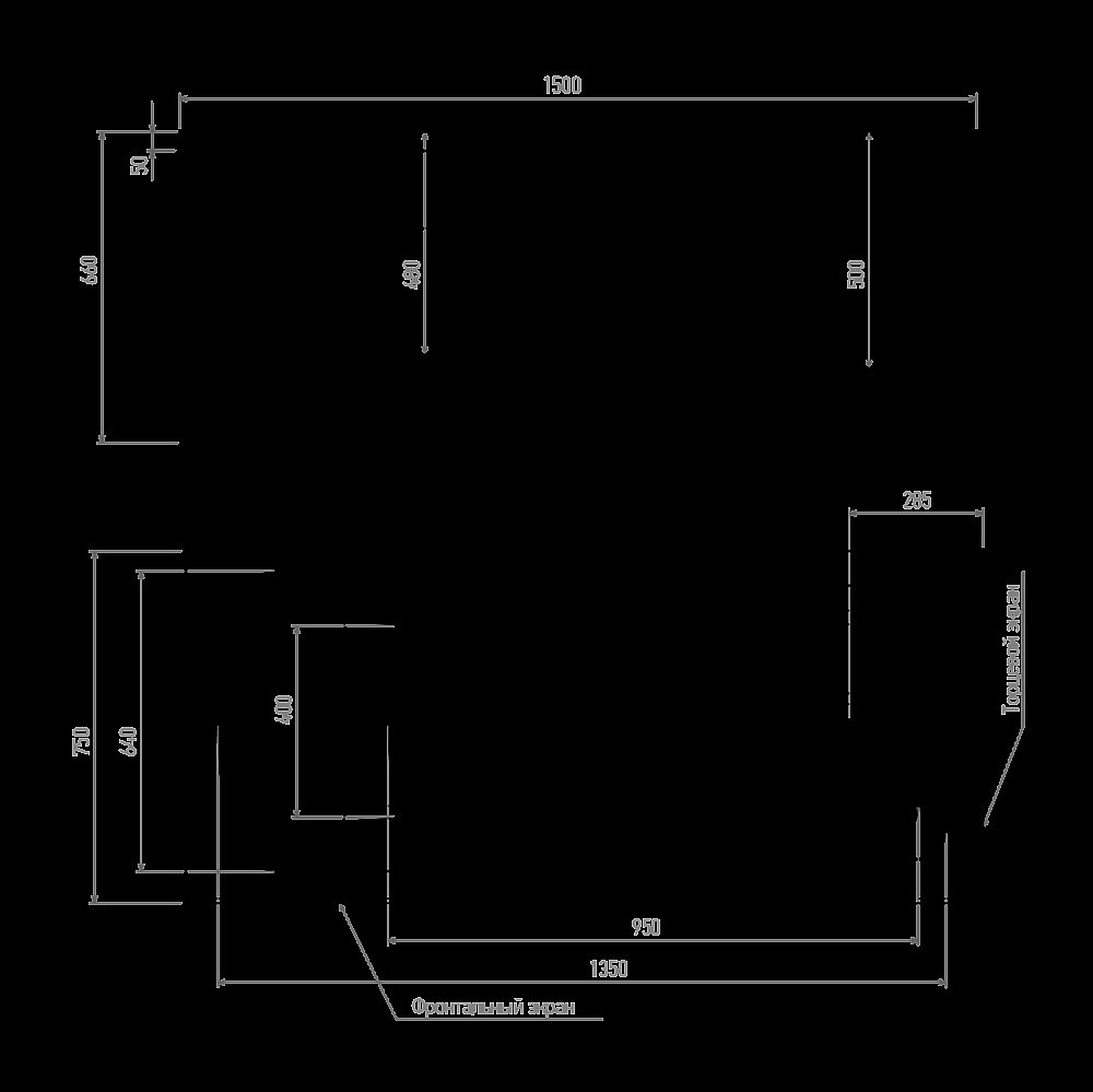 Ванна Alex Baitler MADIN 150х75 купить в интернет-магазине Sanbest