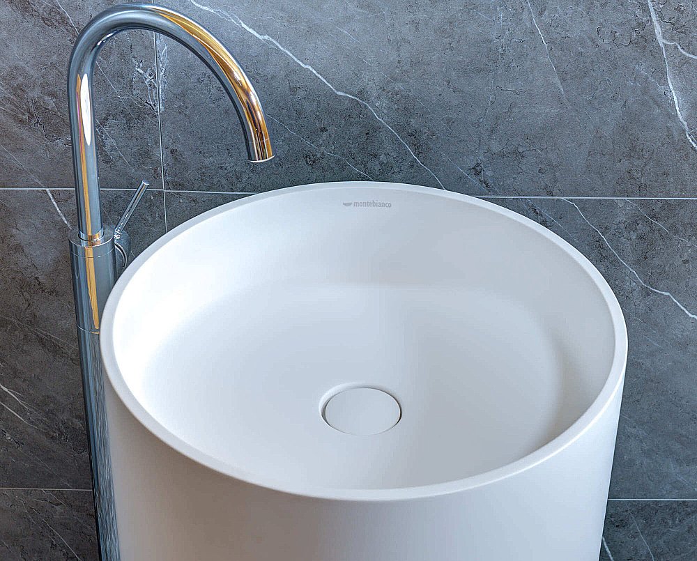 Раковина напольная Montebianco Pisa Tre 31082 белая матовая купить в интернет-магазине Sanbest