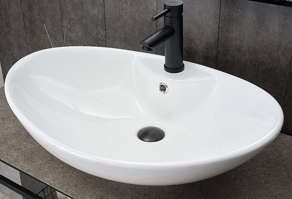 Раковина накладная Gid Lago 65 N9004 51205 белая купить в интернет-магазине Sanbest