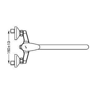 Смеситель для ванны Vidima Orion BA005AA купить в интернет-магазине сантехники Sanbest