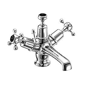 Смеситель для раковины Burlington CL4-QT BLA хром/ручки черные купить в интернет-магазине сантехники Sanbest