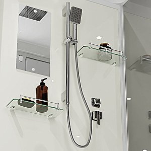 Душевая кабина Niagara Standart ST100/15Q 100х100 стекло прозрачное/профиль белый купить в интернет-магазине Sanbest