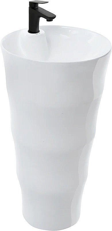 Раковина напольная WeltWasser WW LEERBACH 4242 GL-WT 42 белая купить в интернет-магазине Sanbest