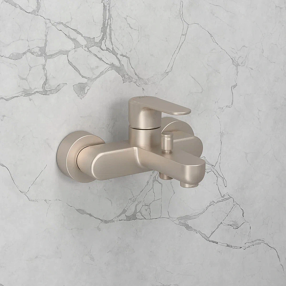 Смеситель для ванны VitrA Root Round A4272534EXP брашированный никель купить в интернет-магазине сантехники Sanbest