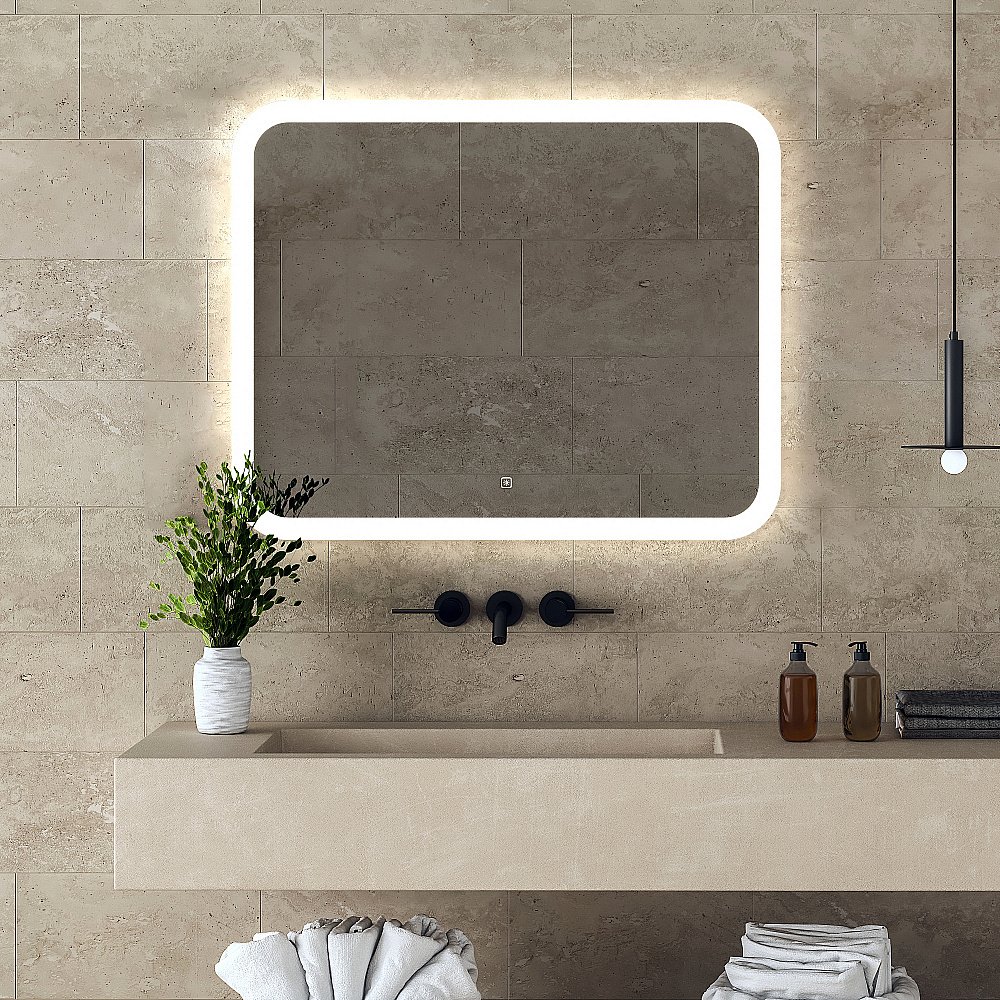 Зеркало ABBER See AG6109SL-1.0 100x80 в ванную от интернет-магазине сантехники Sanbest