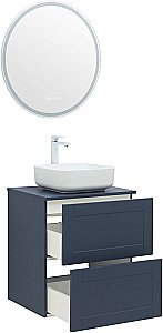 Тумба с раковиной Aquanet Терра 60 маренго для ванной в интернет-магазине Sanbest