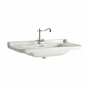 Консоль с раковиной Kerasan Waldorf 9197K1cr 80 хром с 1 отверстием для ванной в интернет-магазине сантехники Sanbest