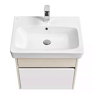 Тумба с раковиной Акватон Верди 60 белая/ясень фабрик для ванной в интернет-магазине Sanbest