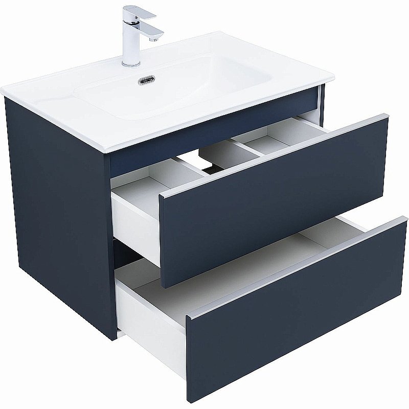 Тумба с раковиной Aquanet Вега 70 329590 маренго для ванной в интернет-магазине Sanbest