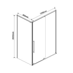 Душевой уголок Vincea ARNO VSR-1A9013CL 130x90 стекло прозрачное/профиль хром купить в интернет-магазине Sanbest