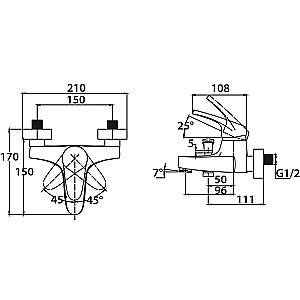 Набор смесителей Kaiser County 5500К купить в интернет-магазине сантехники Sanbest