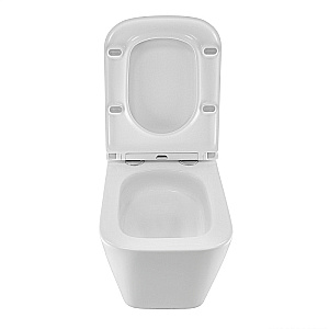 Унитаз подвесной Azario Pro PRO-0002 UQ3 белый, безободковый, с крышкой микролифт, слив торнадо купить в интернет-магазине Sanbest