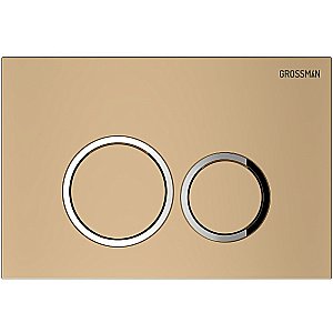 Кнопка для инсталляций Grossman Cosmo 700.K31.02.310.310RUS золото матовое купить в интернет-магазине сантехники Sanbest