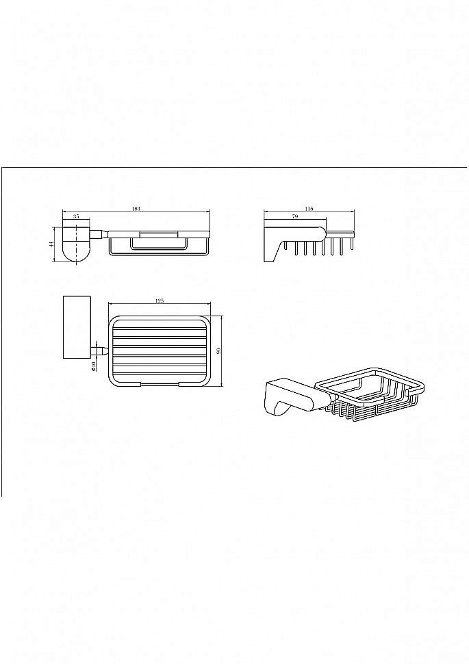 Мыльница CeramaLux Neo 51005 хром купить в интернет-магазине сантехники Sanbest