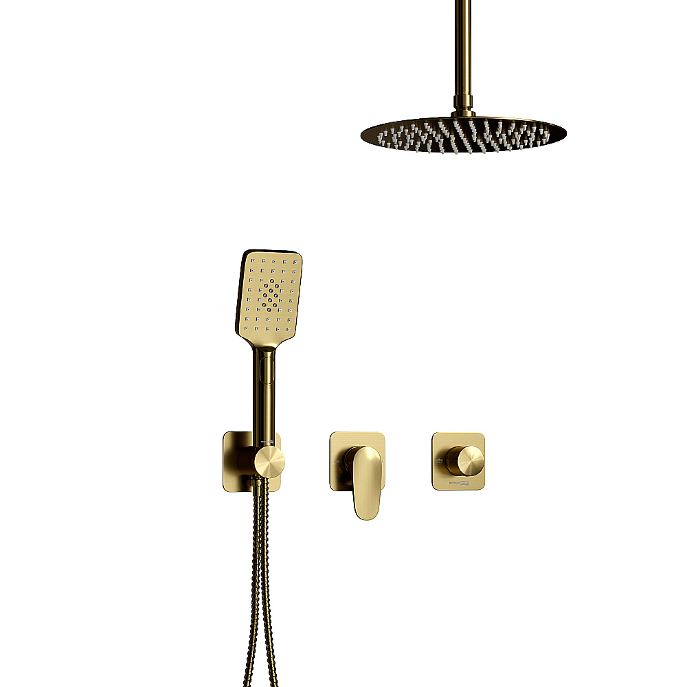 Душевая система WasserKraft A3651.282.353.259.285.194.201 золото матовое купить в интернет-магазине сантехники Sanbest