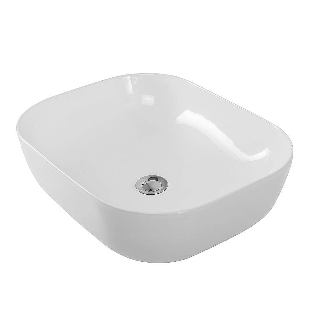 Раковина накладная Art&Max 50 AM110-T белая купить в интернет-магазине Sanbest