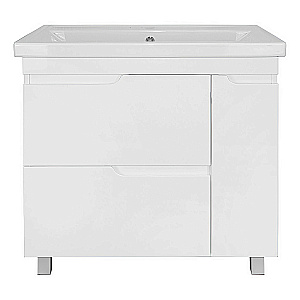 Тумба с раковиной Azario KANTRI 80/2 Н CS00097254 белая для ванной в интернет-магазине Sanbest