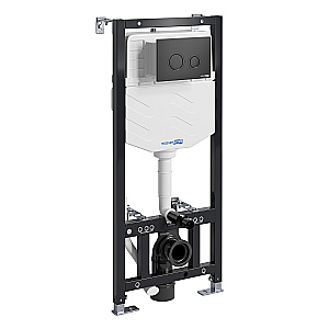 Инсталляция для унитаза WasserKraft Aller 10TLT.010.ME.MB01 кнопка черная Soft Touch купить в интернет-магазине сантехники Sanbest