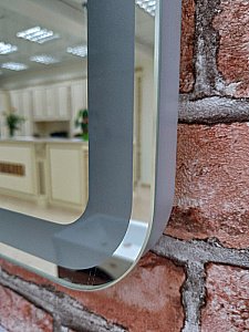 Зеркало LED Misty 3 Неон 80x50 сенсор на зеркале в ванную от интернет-магазине сантехники Sanbest