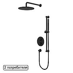 Душевая система WhiteCross Y YSET09BL черная матовая купить в интернет-магазине сантехники Sanbest