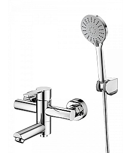 Смеситель для ванны Agger Easy A3121200 с душевым набором, хром глянцевый купить в интернет-магазине сантехники Sanbest