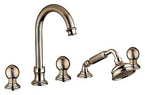 Смеситель для ванны Cezares OLIMP-BVD-02-M бронза купить в интернет-магазине сантехники Sanbest