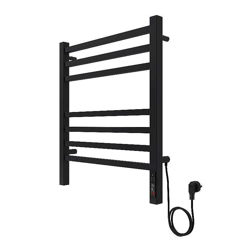 Полотенцесушитель электрический Azario Ancona П7 500х600 AZ71856B черный купить в интернет-магазине сантехники Sanbest