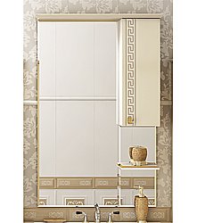 Зеркало со шкафом Misty Olimpia Lux 90 правое купить в интернет-магазине сантехники Sanbest