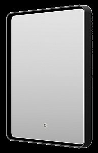 Зеркало с LED-подсветкой Misty MERCURY 60x80 черное в ванную от интернет-магазине сантехники Sanbest