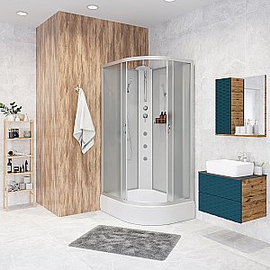 Душевая кабина Niagara Classic NG-33094-14BKTG 100х90 с гидромассажем купить в интернет-магазине Sanbest