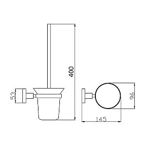 Ершик для унитаза Rav-Slezak Colorado COA0500ZK золотистый крацованный купить в интернет-магазине сантехники Sanbest