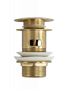 Донный клапан для раковины Cezares CZR-SAT-BORO брашированное золото купить в интернет-магазине сантехники Sanbest