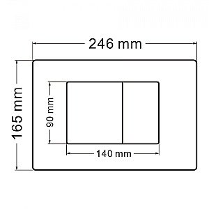 Унитаз подвесной ABBER Rechteck AC1220TC-AC0105-AC0120 белый/кнопка хром глянцевый, с крышкой микролифт, с инсталляцией, безободковый, слив-торнадо купить в интернет-магазине Sanbest