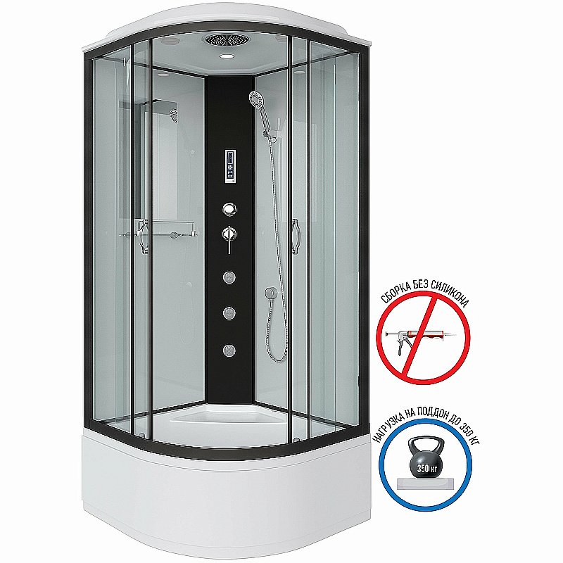 Душевая кабина Niagara Classic 67091414F 100x100 с гидромассажем купить в интернет-магазине Sanbest