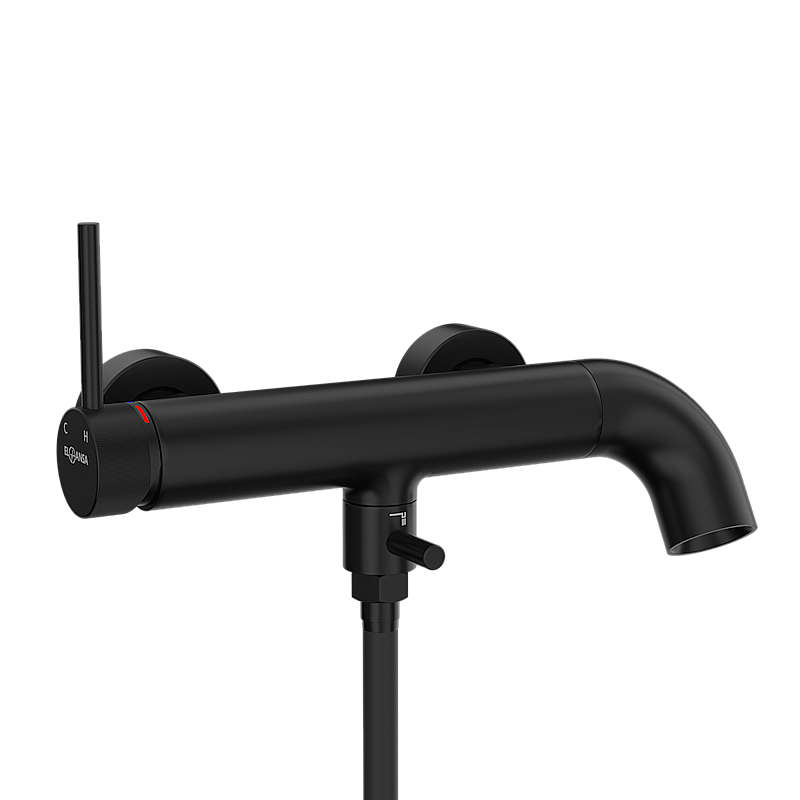 Смеситель для ванны Elghansa RADIANT XQ 2347181-Black черный матовый купить в интернет-магазине сантехники Sanbest