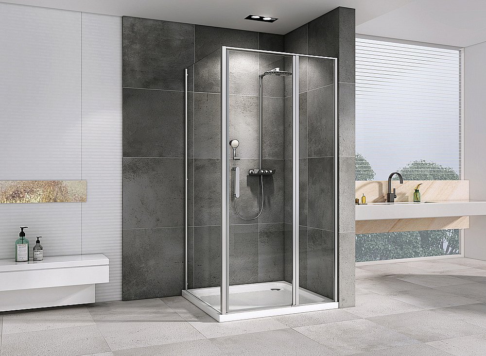 Душевой уголок ABBER Sonnenstrand AG04130S-S90 стекло прозрачное/профиль хром купить в интернет-магазине Sanbest