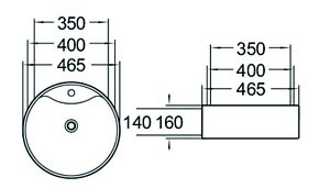 Раковина накладная SantiLine SL-1069 купить в интернет-магазине Sanbest