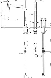 Смеситель для кухни Hansgrohe Metris Select M71 200 73819000 купить в интернет-магазине сантехники Sanbest