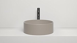 Раковина накладная Salini ARMONIA 02 130112GF 45 из искусственного камня S-Sense, глянцевая, цвет по RAL полностью купить в интернет-магазине Sanbest