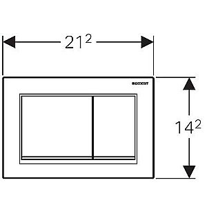 Кнопка для инсталляции Geberit Omega 30 115.080.KK.1 купить в интернет-магазине сантехники Sanbest