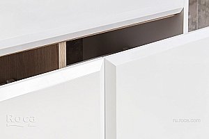 Тумба с раковиной Roca UP ZRU9303010 60 белый глянец для ванной в интернет-магазине Sanbest