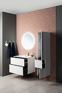 Тумба с раковиной Aquanet Вита 330474 100 белый матовый для ванной в интернет-магазине Sanbest