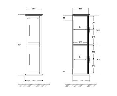 Пенал подвесной CEZARES TIFFANY 55335 34 Verde opaco для ванной в интернет-магазине сантехники Sanbest